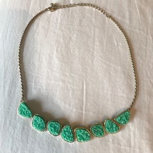 Sea foam Green and Gold Necklace.